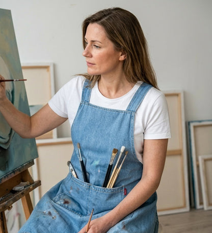 🔥Cloud-Fit Denim Apron | Ergonomic Cross-Back Design