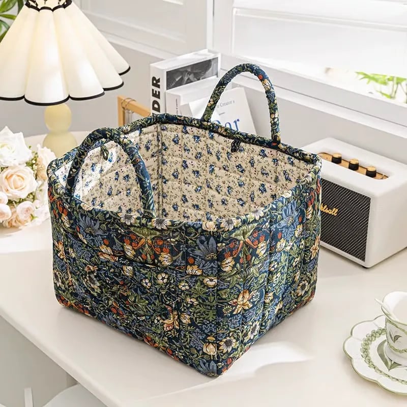 💐💥Boho Fabric Storage Basket🌸