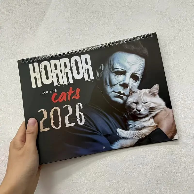 ⏳ Last day to save 49%👻2027 Whimsical Cat 12-Month Wall Monthly Planner Calendar
