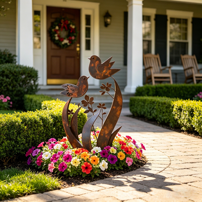 🦋🦋2026 Mother's Day Gifts 50% Off--💖🎁Bird & Wildflower Metal Garden Stake