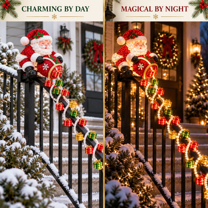 🔥Buy 2 Get 5% OFF🔥🎅 Santa Magic Gift Cascade Railing Light