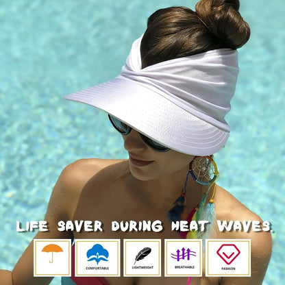 Foldable Women's  Sun Visor Hat