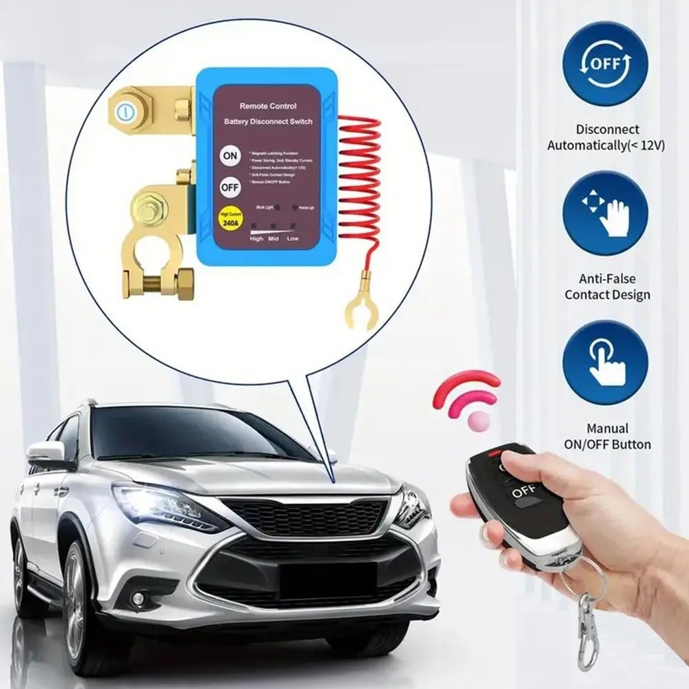 Dailyardtool® Remote control of car devices for anti-theft safety