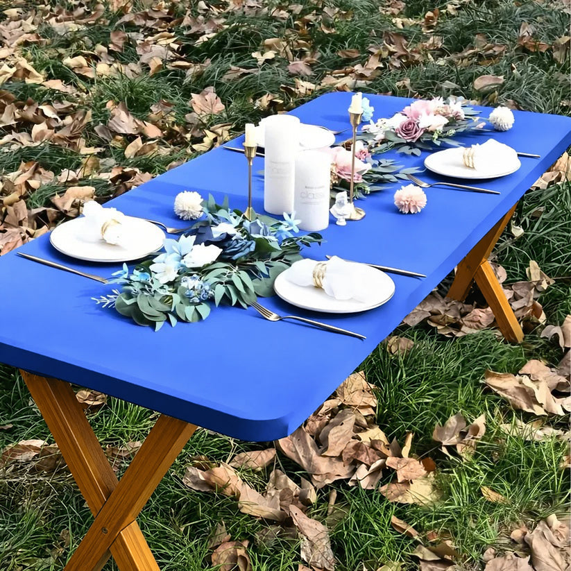 🍖Stretch Fabric Table Top Cap Cover – Elastic Edge, Waterproof & Reusable