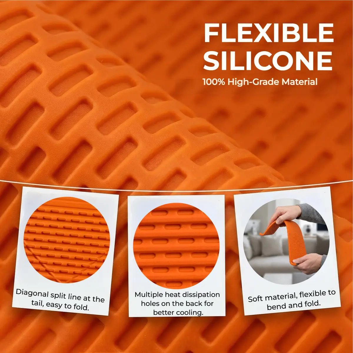 🔥Flexible silicon  Phone holder stand, Bendable Rollable Foldable Design