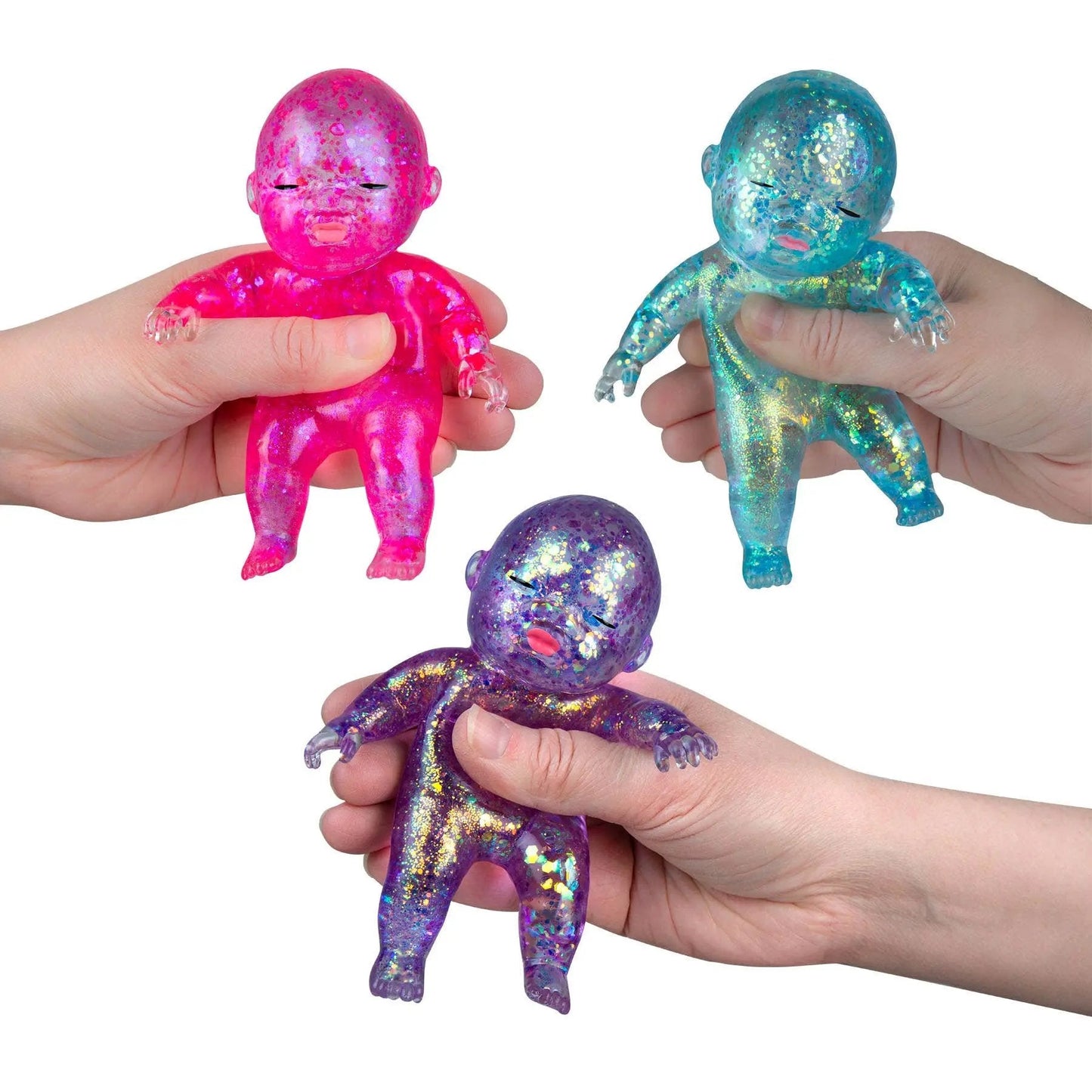 Curiosities Sugar Swaps Jumbo Baby Squishy Toy,low Rising Glitter Squeeze Toy for Stress Relief