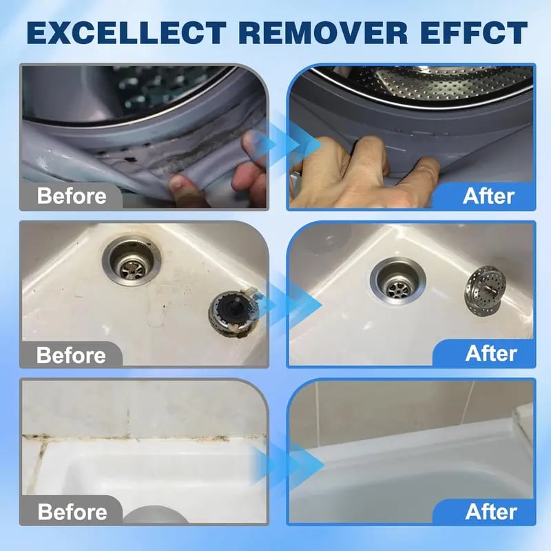 ✨Say Goodbye to Stubborn Mold! Multi-Purpose Mold Remover Gel + Scrub Brush 🧼