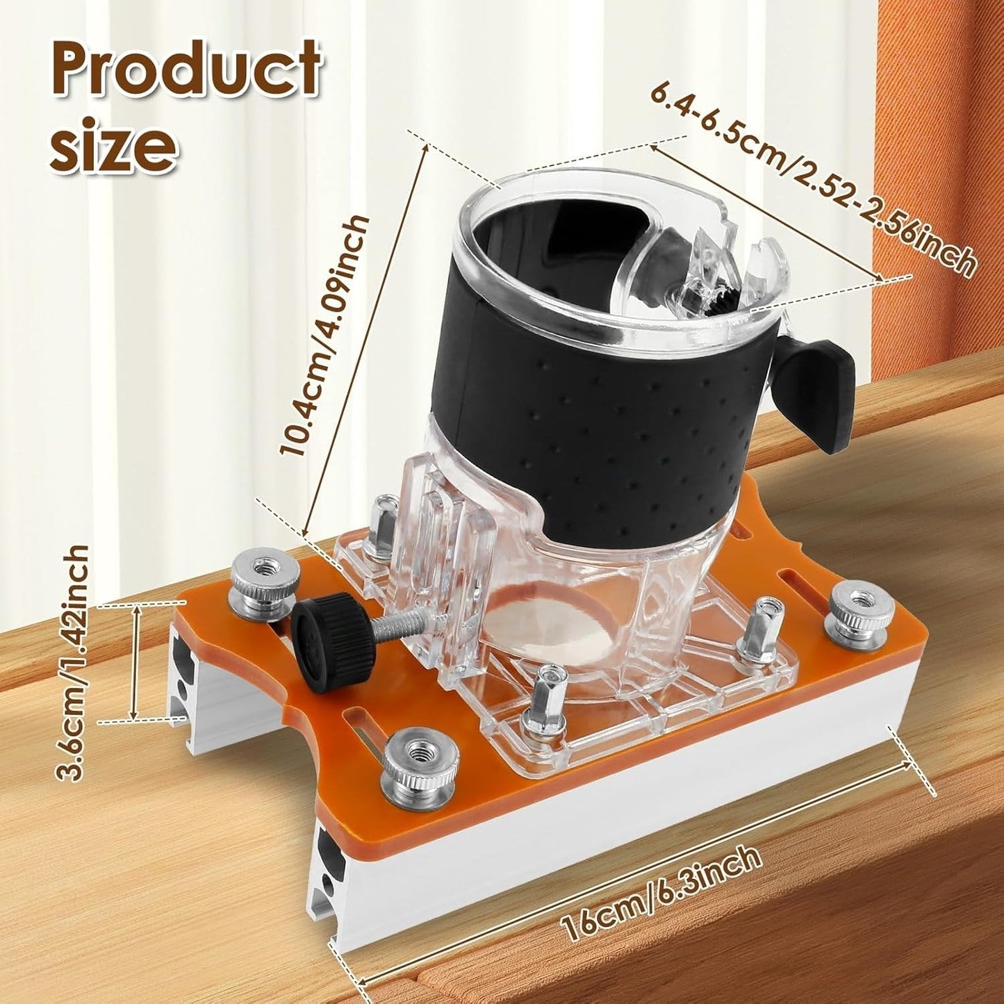 Dailyardtool® 2-in-1 Woodworking Trimmer Slotting Auxiliary Positioning Bracket