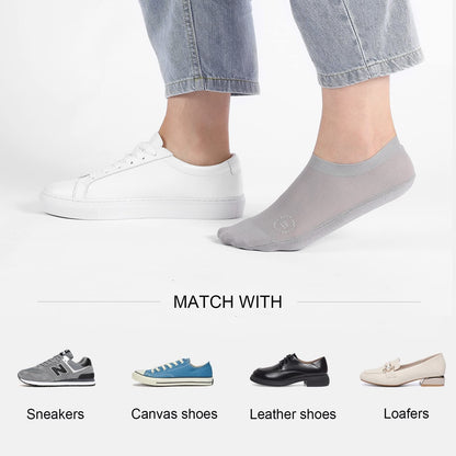 🧦3-Pair Invisible Grip Socks Pack 🧦Breathable | Low-Cut | Anti-Slip | Sweat-Absorbing