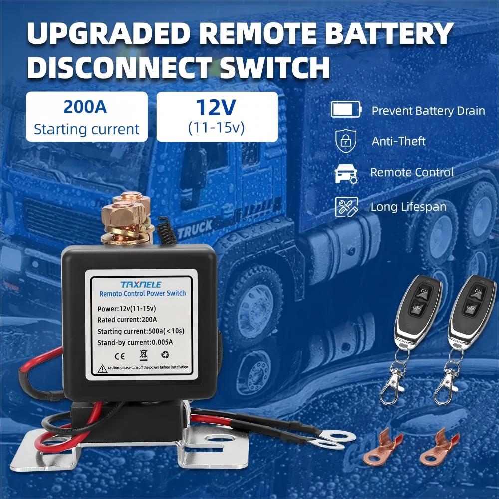 Dailyardtool® WIRELESS REMOTE CONTROL BATTERY RELAY SWITCH