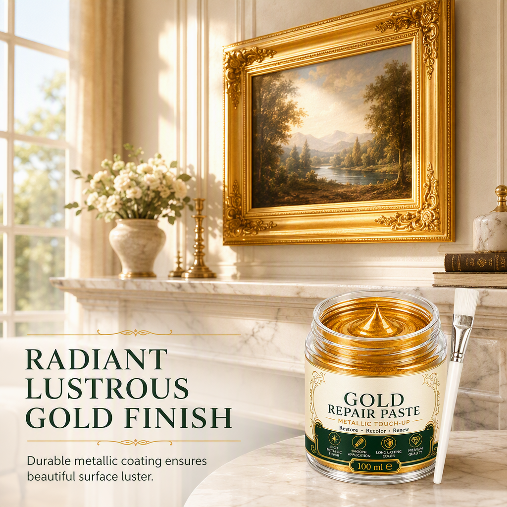 ✨✨ Gold Metallic Refinishing Repair Paste - Home Decor Restoration Kit 🎨