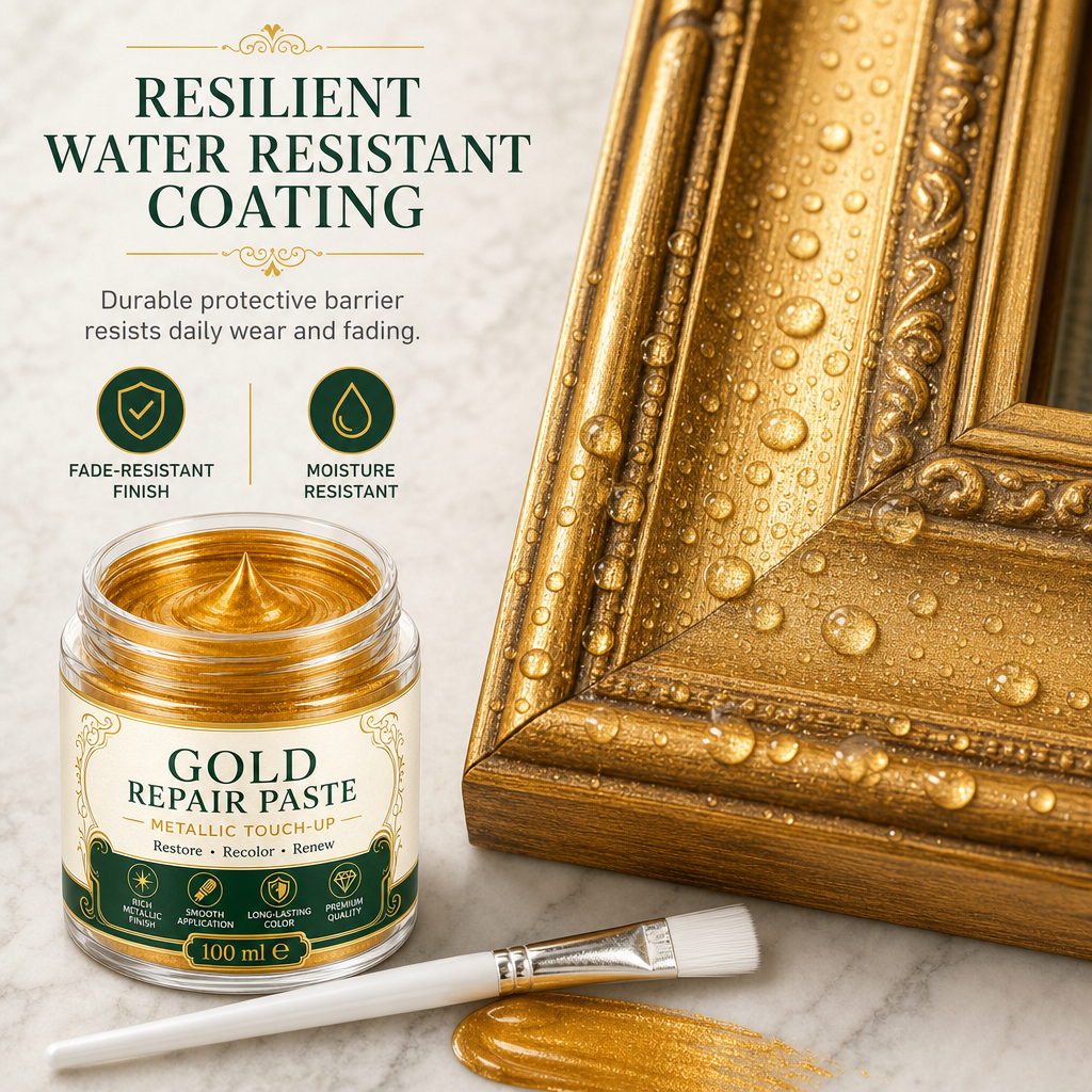 ✨✨ Gold Metallic Refinishing Repair Paste - Home Decor Restoration Kit 🎨