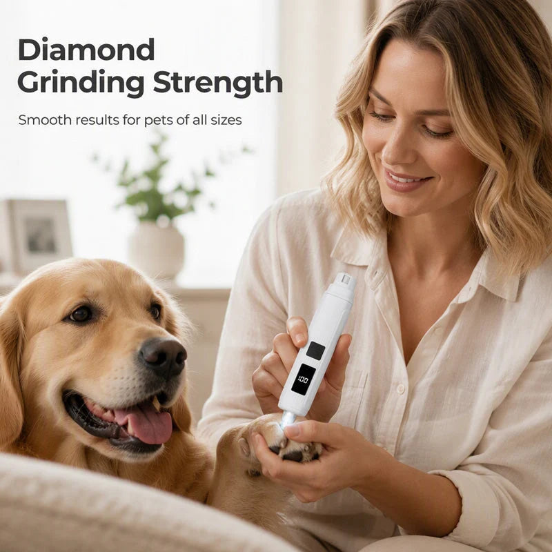 🥳2026 Hot Sale🥳💞50k+ Sold!🐶💨 50% Off! Electric Pet Nail Grinder – Whisper‑quiet, 3‑step Gentle Grinding. Led Power Display & Usb‑c Rechargeable – Stress‑free Grooming For Dogs & Cats! 🛡️✨
