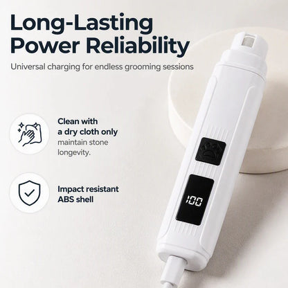 🥳2026 Hot Sale🥳💞50k+ Sold!🐶💨 50% Off! Electric Pet Nail Grinder – Whisper‑quiet, 3‑step Gentle Grinding. Led Power Display & Usb‑c Rechargeable – Stress‑free Grooming For Dogs & Cats! 🛡️✨