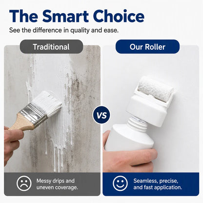 🥳2026 HOT SALE🥳💞50K+ SOLD! 🥩🍴 56% OFF!All-in-One Wall Repair Paste with Roller Brush