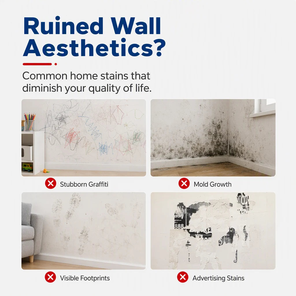 🥳2026 HOT SALE🥳💞50K+ SOLD! 🥩🍴 56% OFF!All-in-One Wall Repair Paste with Roller Brush