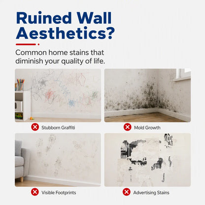 🥳2026 HOT SALE🥳💞50K+ SOLD! 🥩🍴 56% OFF!All-in-One Wall Repair Paste with Roller Brush
