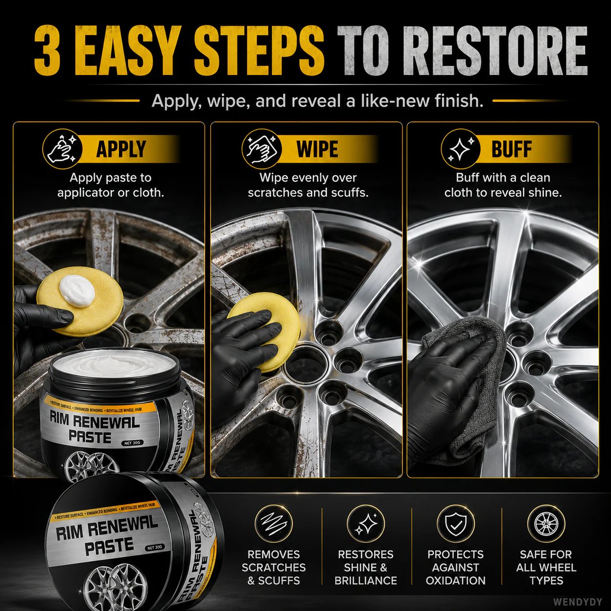All-in-One Wheel Care & Restoration Paste