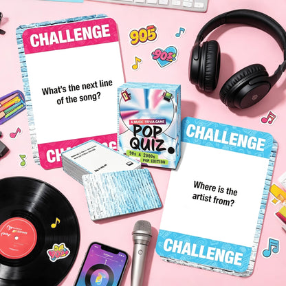 🎶 Lyrics Pop Quiz Pop Quiz 90s & 2000s Edition Music Trivia Game