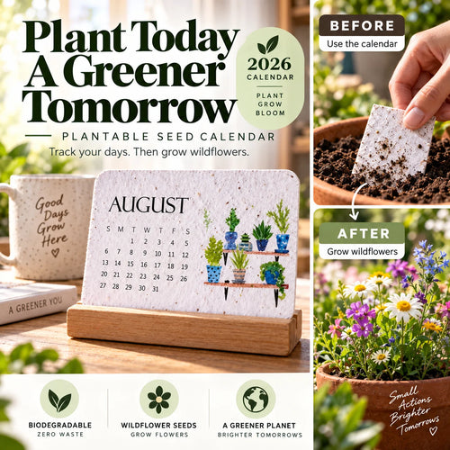 ✨Early Holiday Sale 45% OFF🌱Eco-Friendly Plantable “Timeless” Seed Calendar 2027