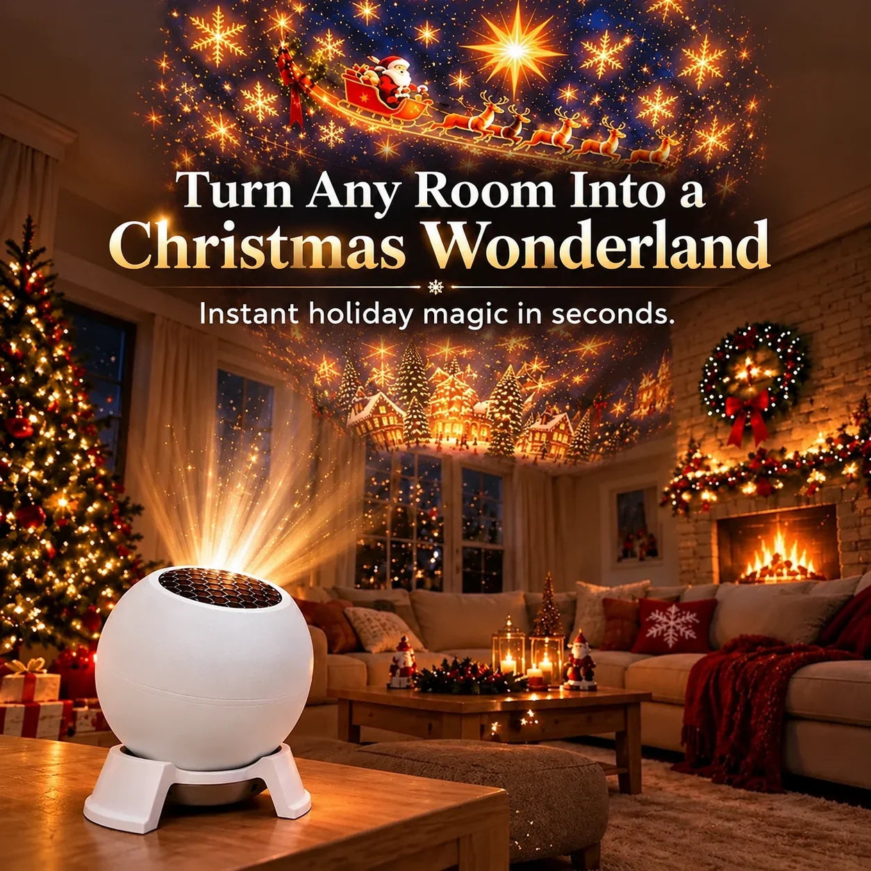 Christmas Projection Night Light