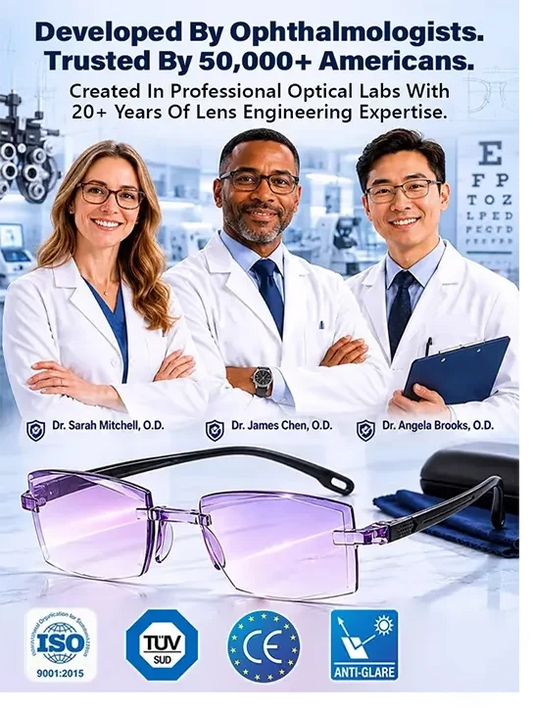 [Regain Your Youthful Vision] Smart Zoom Diamond-Cut Reading Glasses