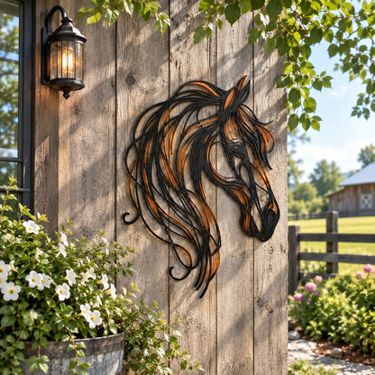 🐎 Horse Head Metal Wall Art