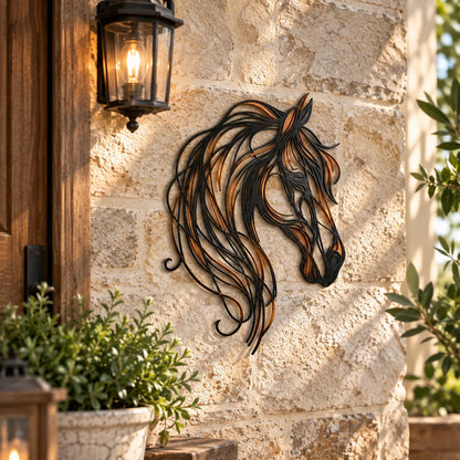 🐎 Horse Head Metal Wall Art