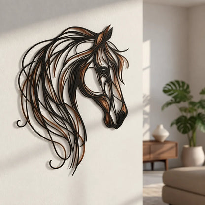 🐎 Horse Head Metal Wall Art