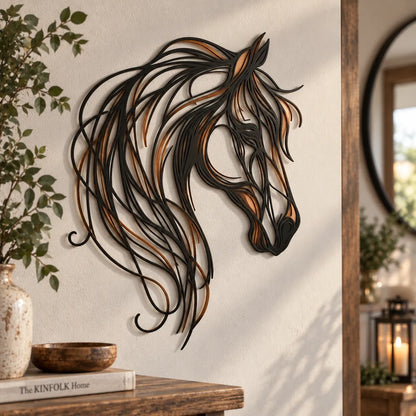 🐎 Horse Head Metal Wall Art