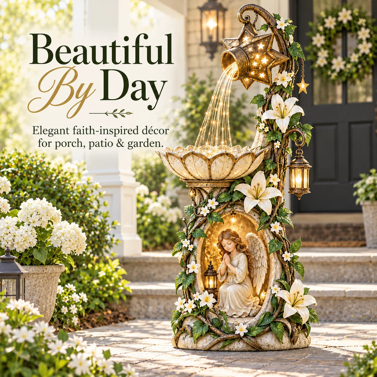 🔥 Last Day 49% Off👼✨ Angel Starlight Garden  – Faith-inspired Lighted Outdoor Decor