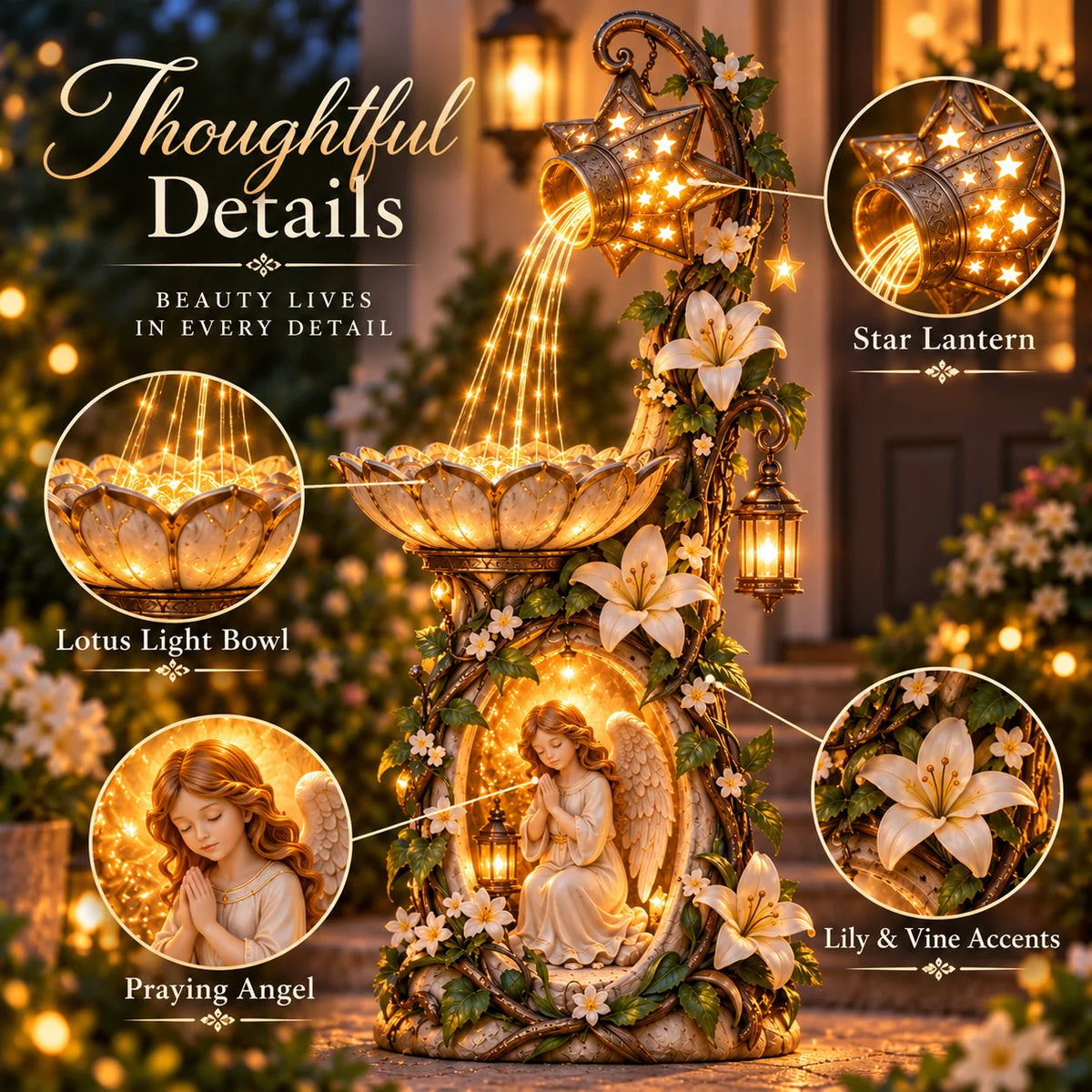 🔥 Last Day 49% Off👼✨ Angel Starlight Garden  – Faith-inspired Lighted Outdoor Decor