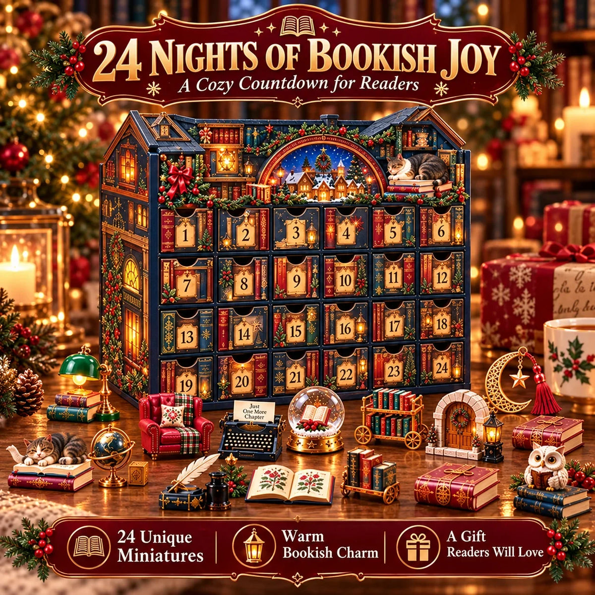 🎅📕 24 Nights Of Bookish Joy — A Cozy Countdown For Readers
