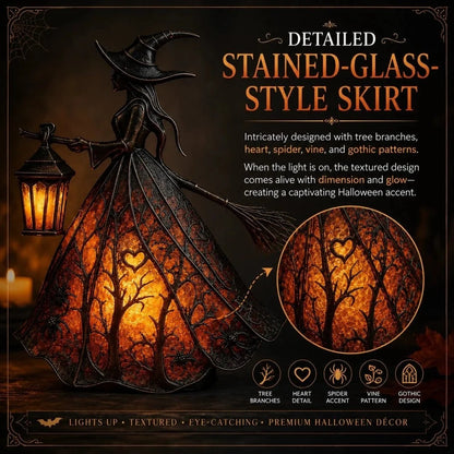 ✨Last Day 49% OFF✨Halloween Witch Lamp Tabletop Decoration✨