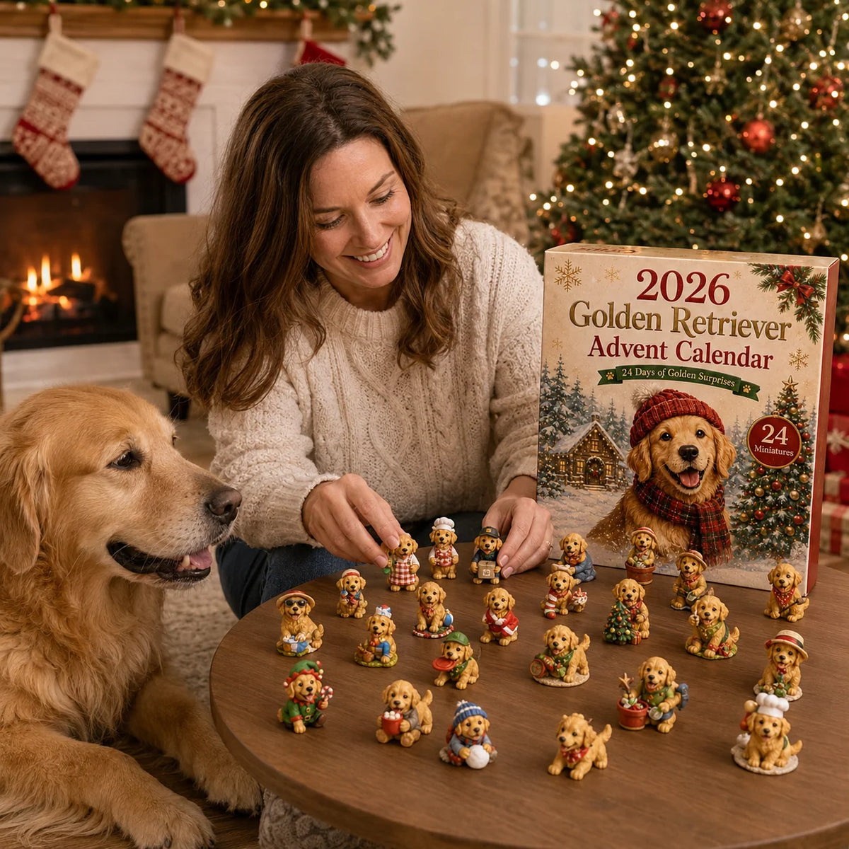 2026 Golden Retriever Advent Calendar 🐕🎄 – 24 Days Of Adorable Dog Surprises