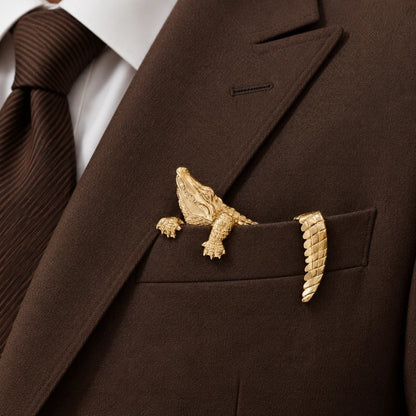 ✨ Luxury Sculpted Animal Brooch – Premium Statement Piece for Suits & Blazers