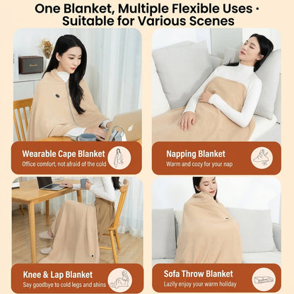 ❄️ LAST CHANCE 50% OFF Heated Wearable Blanket – Stay Warm at Your Desk Without Bulky Layers
