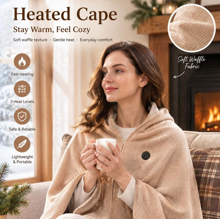 ❄️ LAST CHANCE 50% OFF Heated Wearable Blanket – Stay Warm at Your Desk Without Bulky Layers