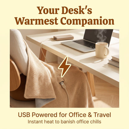 ❄️ LAST CHANCE 50% OFF Heated Wearable Blanket – Stay Warm at Your Desk Without Bulky Layers