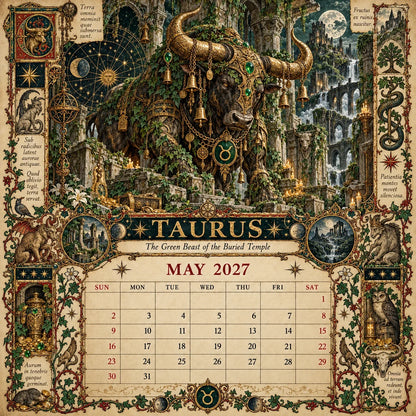 2027 Zodiac Grimoire Calendar™ | 12 Signs, 12 Forbidden Chapters