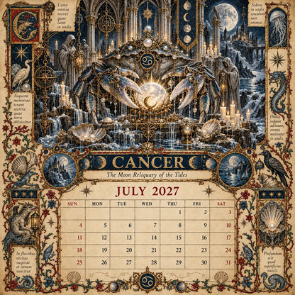 2027 Zodiac Grimoire Calendar™ | 12 Signs, 12 Forbidden Chapters