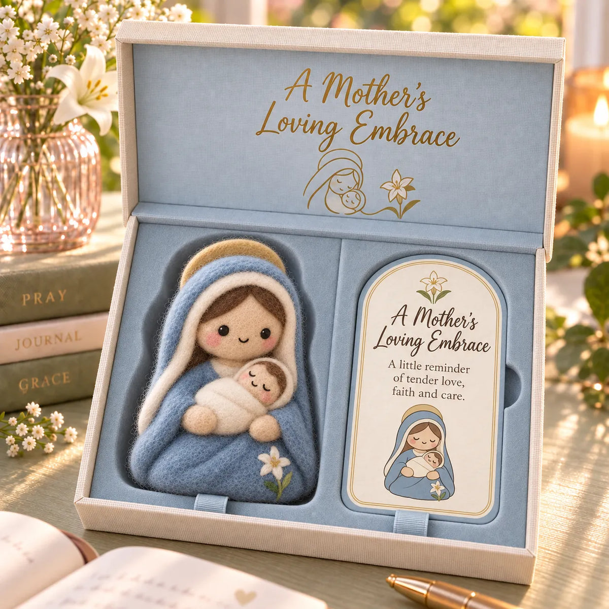⏳ Last Day 49% Off – ✝️ Faith-inspired Felt Keepsake Gift Set | 6 Meaningful Designs With Matching Message Card & Gift Box 🎁