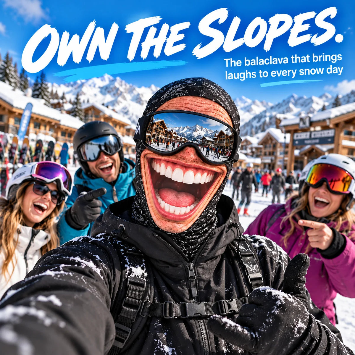 😄 Funny Face Ski Balaclava