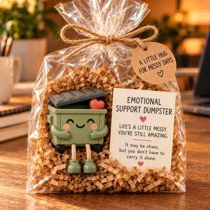 🔥Emotional Support Desk Companions🎁Funny Coworker Gift With Encouraging Message Card