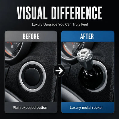🚗🕹️Rocker-Lever Start-Button Trim | Add a Mechanical-Style Look to Your Car's Interior🔩