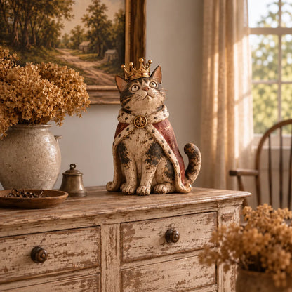 🐈 Medieval Cat Court — Whimsical Vintage Cat Figurines