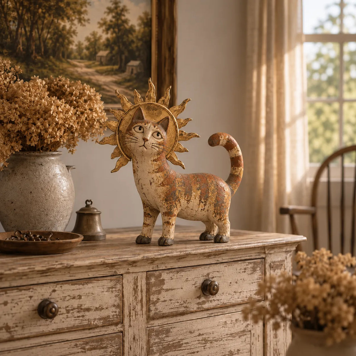 🐈 Medieval Cat Court — Whimsical Vintage Cat Figurines