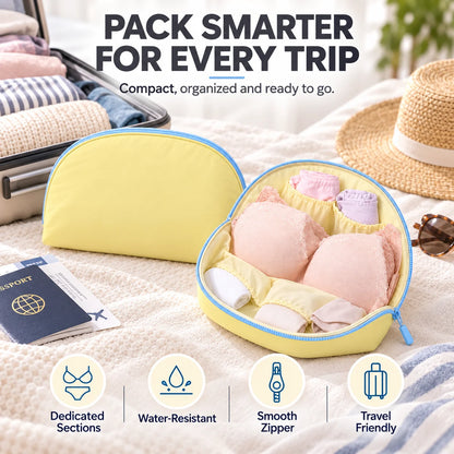 3-in-1 Waterproof Portable Travel Underwear Organizer Bag