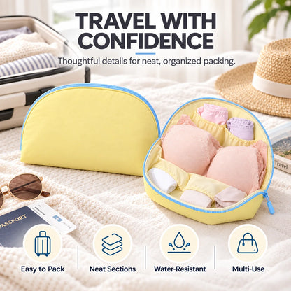 3-in-1 Waterproof Portable Travel Underwear Organizer Bag