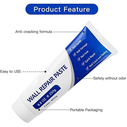 🔥THE ULTIMATE White Drywall Repair Paint Kit – No Sanding, No Primer, No Mess. Fix Nail Holes, Cracks & Dents in Minutes